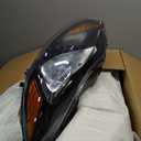 Headlights Assembly for 2012 2013 2014 Ford Focus Halogen Head light Headlamp, Bulb Include, Black Housing Amber Corner