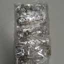 Sasylvia 60 Pcs Beadable Keychain Bars Bulk Making Kit 20 Beaded Keychain 20 Bag 20 Thank You Cards for DIY Keyrings Charms(Silver)