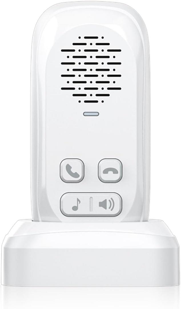 2 Way Intercom for Home,Wireless Intercom System with 984ft Range,800mAh Battery,4 Volume Levels,4 Chimes, Intercoms Wireless for Home,Office, Classroom Room to Room Communication,White