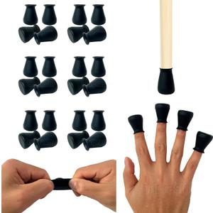 Extra Small Silicone Chair Leg Floor Protectors Fit 19/32to15/16 Furniture Table Feet Cover Non-Slip Bottom Chair Leg Caps for Hardwood Floors Prevent Scratches No Noise, 24 Pack