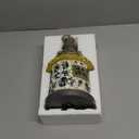 OUSHUAI Bird House for Outdoor with Pole Garden Decor Hanging Birdhouses Weatherproof BirdNest for Outside Bluebird, Finch, Wren, Chickadee, Wild Birds Big Size Resin White Bule