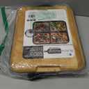 FARBERWARE Build-A-Board Bamboo Cutting Board with Built-in Compartments, Clear Locking Lid & Navy Handles, Ideal for Charcuterie, Snacks & Prep