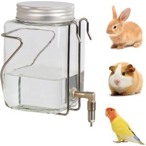 Guinea Pig Water Bottle, Rabbit Non drip Water Dispenser, Suitable for Totoro, Birds, Hamsters, Guinea Pigs, and Other Small Animals(25 oz)
