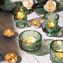 6PCS Votive Candle Holders with 6PCS Candlestick Holders