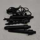 5 in 1 Curling Wand Set: Ohuhu Curling Iron Wand 5Pcs 0.35 to 1.25 Inch Interchangeable Ceramic Barrel Heat Protective Glove 2 Clips Dual Voltage Hair Curler for Girl Women Mother Christmas Gift Black