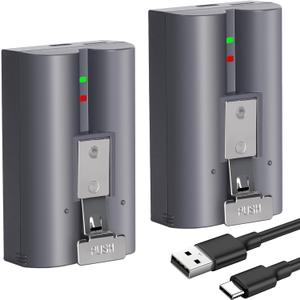 2-Pack 6040mAh Ring Battery Replacement Compatible with Ring Doorbell 2/3/4, 3 Plus, Spotlight Cam & Stick Up Cam, Rechargeable 3.65V Lithium-ion Batteries