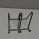 6 Inch Metal Square Picture Frame Easel Stands for Plates, Photos, Decor (Black, 2 Pack)