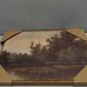 Vintage Landscape Art Prints Forest Lake Scenery Wall Art Moody Swamp Pictures Wall Decor Nature Wilderness Illustrations Fine Art Decor Framed for Living Room Bedroom Farmhouse Office - 12x16 Inch