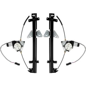 Rear Set Power Window Regulator with Motor Assembly Compatible For Dodge Durango 1998-2003 Dakota 2000-2004 Left and Right Side Replace 55256495AC 55256494AB(Driver and Passenger)