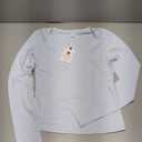 LASLULU Womens Tie Front Wrap Tops Long Sleeve Size S