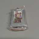 Klikel Picture Frames Ornament - Silver Small Hanging Picture Frames - Photo Ornaments For Tree - Set of 8 (Vertical)