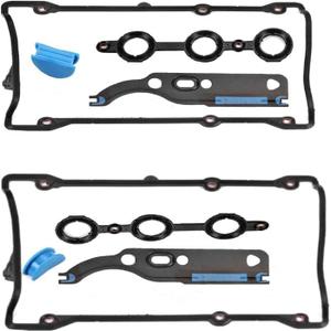 Donepart Valve Cover Gaskets with Cam Chain Tensioner Compatible for Audi A6 A4 S4 Allroad 1997-2005 Volkswagen Passat 1998-2005 2.7L 2.8L
