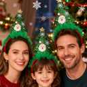 Christmas Headbands, Christmas Tree Headband with Santa Claus and Snowflakes, Costume Xmas Headbands for Adult Children Christmas Holiday Party Suppliers