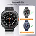 LETOID Magnetic Metal Band Designed for Samsung Galaxy Watch Ultra 47mm (2025/2024), Men Stainless Steel Adjustable Replacement Strap Solid Magnet Clasp Wristbands