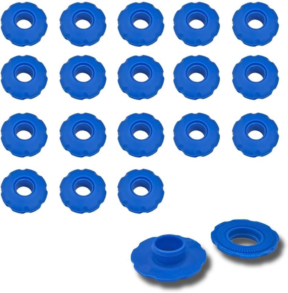 ORXPLUS Tools Durable Plastic Snap Grommets Ideal for Tarps, Banners, and DIY Projects, 18-pcs