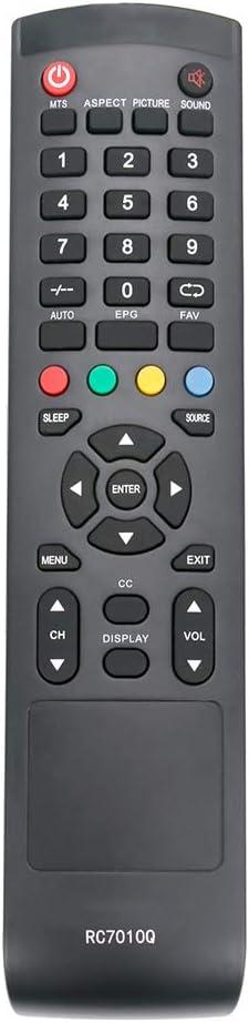 RC7010Q Replacement Remote Control Applicable for Quasar LED TV HDTV SQ5003 SQ3202 SQ5002 SQ2400 SQ4005M SQ240W SQ3204