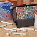 Alcohol Markers Set, 120 Colors Dual Brush Tip Art Markers for Drawing, Professional Alcohol Based Markers for Artists Beginners Adults, Blendable Markers for Coloring Illustration Sketching