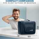 Travel Toiletry Bag for Women and Men - Hanging Toiletry Bag for Men & Women premium quality - Mens Toiletry Travel Bag for Toiletries with improved concept [2026] - Dopp kit