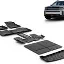 Floor Mats & Backrest Mats & Cargo Liner for 2026 2025 2024 Hyundai Santa Fe Hybrid Car Mats All Weather Trunk Mat Hyundai Santa Fe Floor Mats Accessories
