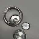 CDJ 16 oz Vacuum Insulated Stainless Steel Water Bottle with Handle, Leak-Proof Double Walled Water Bottle, Reusable and Portable, Metal Water Bottle for School, Hiking, Camping