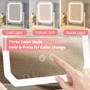 Lighted Makeup Mirror, Hollywood Vanity Mirror with Lights, 3 Color Lighting Modes, Detachable 5X Magnification Mirror, Smart Touch Control, 360Rotation (12in. White) Title Generator Brand