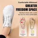 Hiking Barefoot Shoes for Women Men Breathable & Non-Slip Athletic Barefoot Wide Toe Water Shoes Lightweight Perfect for Walking, Running, and Swimming (8 Women/6 Men, White)