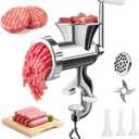 Meat Grinder Manual Mincer - Manual Meat Grinder Sausage Maker Table Mount Pork Mincer Sausage Stuffer Funnel-cjff1