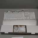 RedThunder K10 Wired Gaming Keyboard and Mouse and Wrist Rest Combo, RGB Backlit, Mechanical Feel Anti-ghosting Keyboard + 7D 7200 DPI Mice+Soft Leather Wrist Rest 3 in 1 PC Gamer Accessories(White)