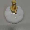 2 x Spherical Soap Dispenser with Pump, Golden Symmetric Pattern Bottle for Liquid soap, Homemade Lotions and Essential Oil, 400ML