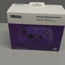 8Bitdo Ultimate 2 Wireless Gaming Controller with TMR Joysticks, Switchable Hall Effect/Tactile Triggers, 8Speed Wireless Tech, Charging Dock, RGB Fire Ring for PC & Android - Purper (Purple)