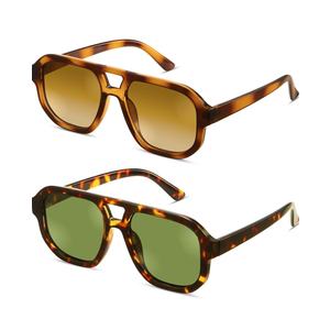 livho Trendy Polarized Square Aviator Sunglasses Women Men Square Eyewear Frame, Retro Sun Glasses for Women Men 2025 Shades