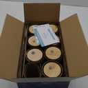 HOMBERKING Glass Cups with Bamboo Lids and Straws 7pcs Set, 20oz Cups, Beer Glasses, Iced Coffee Cups, Cute Tumbler with 2 Cleaning Brushes, Ideal for Cocktail, Whiskey, Tea, Gift