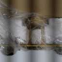 Gold Bathroom Vanity Light 4-Light Bathroom Vanity Light Fixtures Over Mirror with Clear Glass Shade 30.7 inch Wall Sconce Lighting Bath(Exclude E26 Bulb)