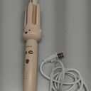PretiHom Automatic Rotating Curling Iron - 1.1 Inch (28mm) Curling Wand for Beach Waves, Anti-Scald, Anti-Tangle, Ceramic Coating, Dual Voltage, Hair Curler for Women, All Hair Types