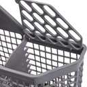 Universal Dishwasher Cutlery Basket Replacement WD28X10128 Dishwasher Utensil Silverware Basket, Compatible with Part No. AH959351, EA959351, PS959351, WD28X10127, WD28X10132