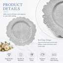 36 Pack Silver Charger Plates, Reef Chargers for Dinner Plates, Large