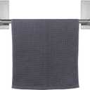 NearMoon Self Adhesive Bathroom Towel Bar- Stainless Steel Bath Wall Shelf Rack Hanging Towel Stick On Sticky Hanger Contemporary Style, NO Drilling (1 Pack, Brushed Nickel, 9-Inch Towel Rack)