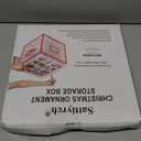 Sattiyrch Plastic Christmas Ornament Storage Box with Trays,Customizable Dividers,Dust-Proof Durable Ornament Organizer Holder,Christmas Storage Containers,Holds 64 x 3 inch Ornaments