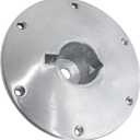 9" x 9" SP-68914 Boat Seat Base, Compatible with Attwood Swivl-Eze Aluminum Wedge Base for 2" or 2 3/8" Extension Posts, Marine-Grade Aluminum, Extends 2" Below Deck, Fits Most Boats