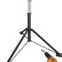 King Pin Tripod Stabilizer Jack for 5th Wheel Trailer Rv, (Allow Drill Adjust), 5000lb Load Capacity & Adjustable Height from 35" to 56"Patented