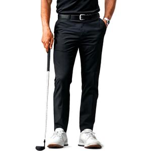 Tommy Hilfiger Men's Modern-Fit Comfort Stretch Performance Pant (38W x 30L, Black)