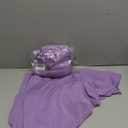 LEBENGURU Set of 2 Upgraded Wedding Arch Cover,Purple Spandex Fitted Arch Backdrop Cover, Round Top Chiara Stand Covers for Birthday Party Baby Shower Banquet Balloon Dcor(6FT,7.2ft)