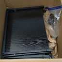 Lavish Home 5-Tier Bookshelf - Open Industrial Style Etagere Wooden Shelving Unit