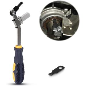 Shaft Type Seal Puller, Universal Seal Removal Tool for Camshaft and Crankshaft Seals with Adjustable Locking Fulcrum