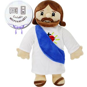 Microwavable & Coolable Jesus Plush Doll, Cozy Lavender Scented Plush Toys, Stuffed Jesus Plush Plushies Christian Gifts for Kid