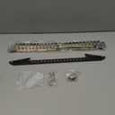 Jadaol 24 Port Shielded Patch Panel Rack or Wall Mount 19-Inch, 1U Cat6A Network Panel Preloaded with 24 Keystone Couplers Plus 1 Spare, 10Gbps Ethernet Panel with Cable Management & Back Support Bar