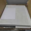 Furnulem Tall 4 Drawers Dresser, Vertical Storage Tower for Bedroom, Hallway, Entryway, Nursery, Closet Organizer, Nightstand Bedside Table Furniture, Sturdy Steel Frame, Wood Top, White