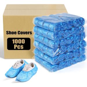 LYSHIYI 1000 Pcs Shoe Covers Disposable, Non-Slip, Reliable Shoe Covers for Indoors, 15.7'' Adjustable Size Great Value Boot Covers for Home, Hospitals, and Businesses