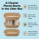Kitty Sift (Set of 2 Litter Boxes & 1 Sifting Liner) Disposable Sifting Cat Litter Box Jumbo, 1Count, Durable and Portable for Travel with Odor Control