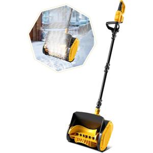 Cordless Snow Shovel for Dewalt 20V Battery, 1000W Brushless Electric Snow Blower, 12" Wide & 6" Deep Clearing, Lightweight Power Snow Shovel, for Deck, Steps, Walkways (No Battery)